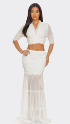 Chic Oasis Two Piece Skirt Set