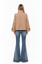 City Command High Collar Jacket – Taupe