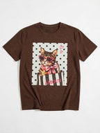 Coquette Kitty Amour Graphic T-Shirt