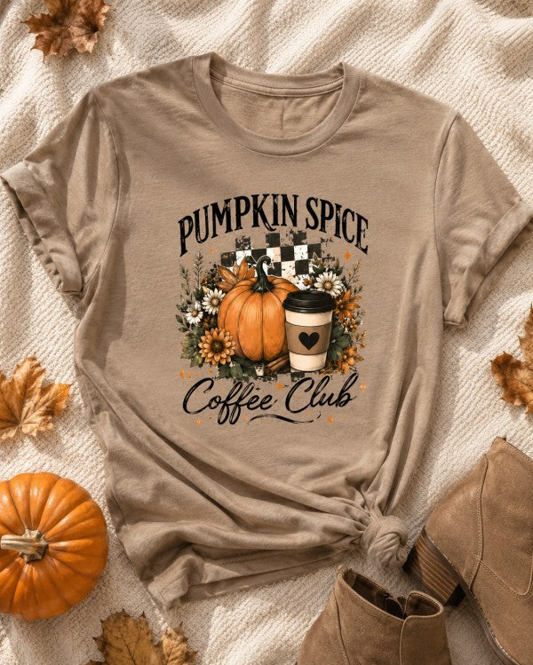 ⁠Pumpkin Spice Country Club Bella Canvas Graphic Tee⁠